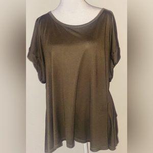 Crew neck Boxy T-Shirt by Haute Hippie Nude